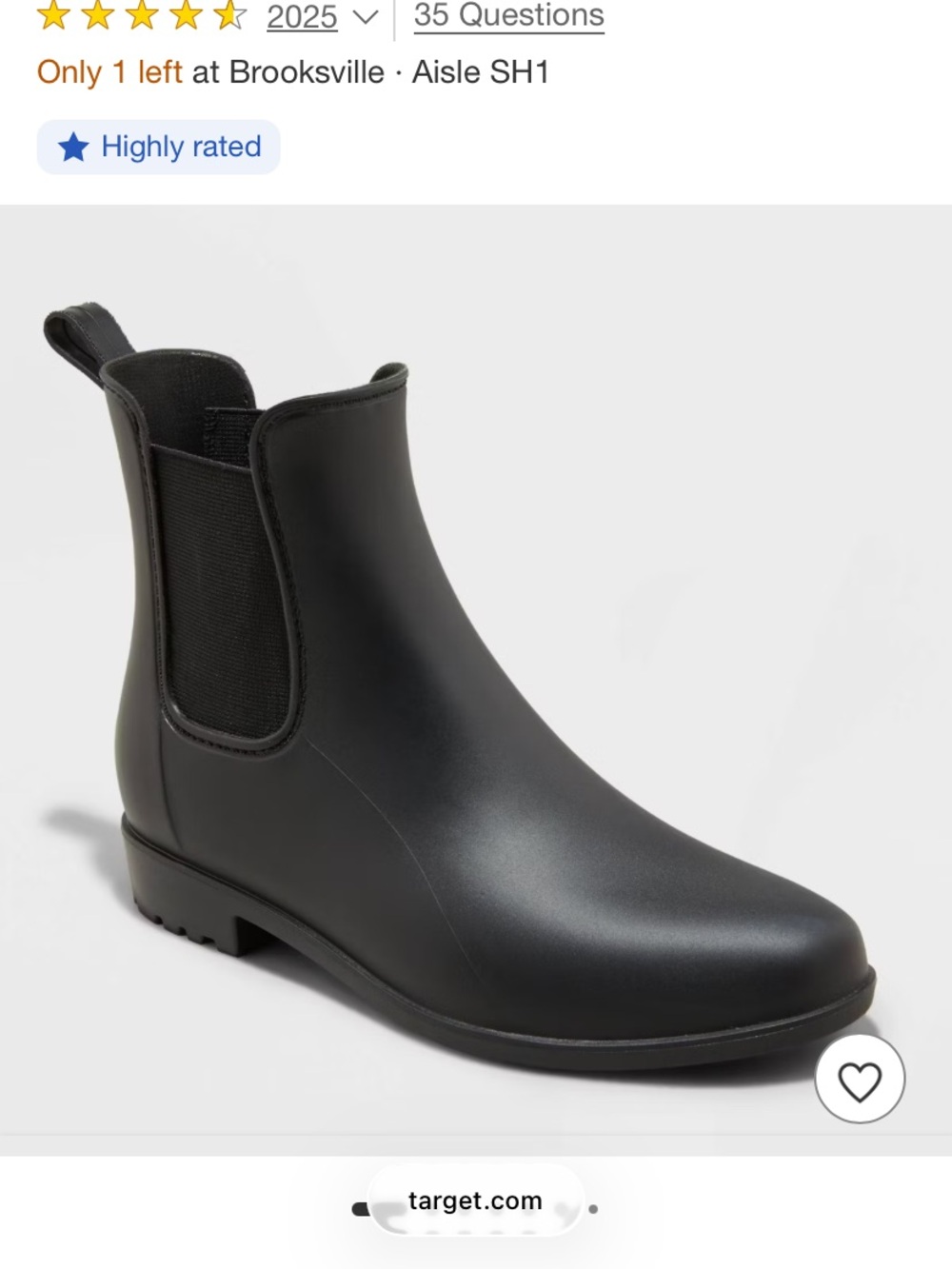 A New Day Black Boots Sz 8